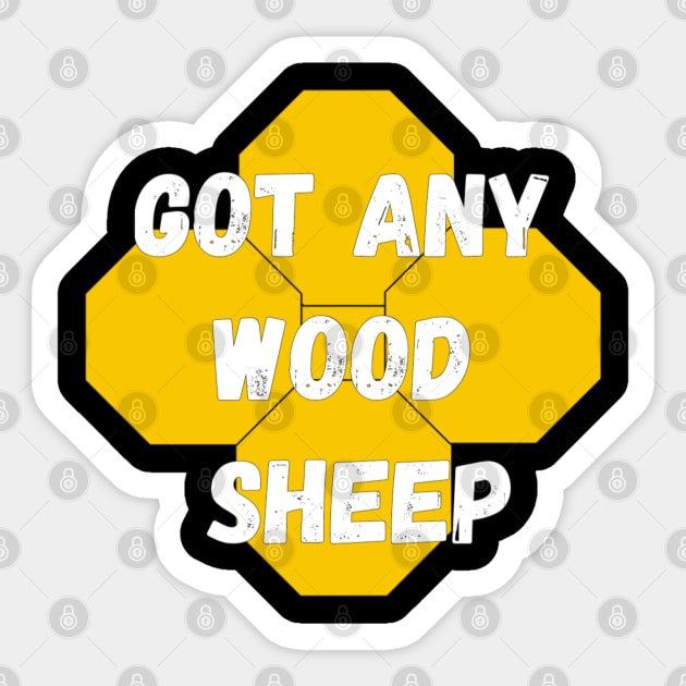 Got Any Wood Sheep Sticker by YourSelf101